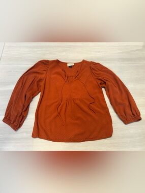 Universal Thread Rust Peasant Tunic Blouse